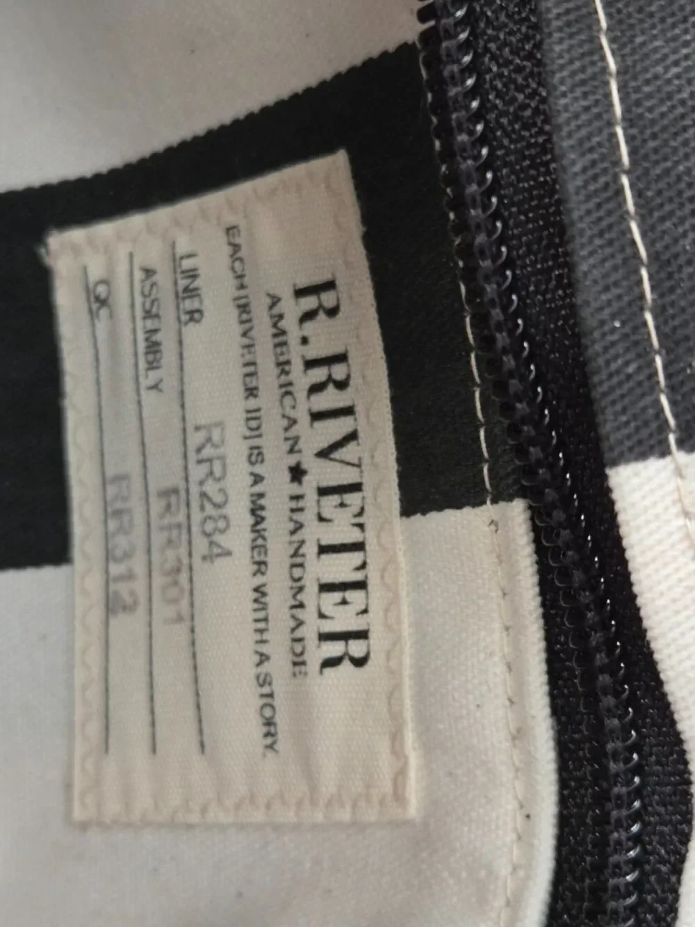 EUC LIKE NEW R. RIVETER PATTON BLACK LEATHER CANVAS MIX CROSSBODY BAG SMALL